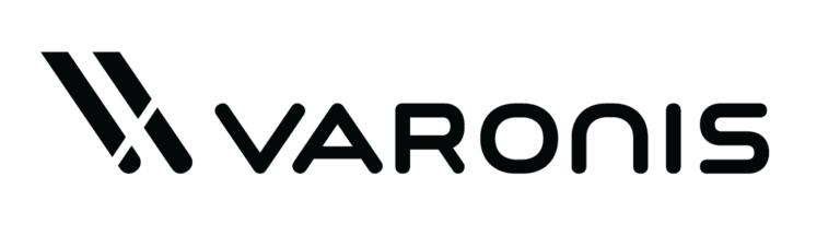 Cocha Technology and Varonis: The Varonis logo, featuring a minimalist black emblem of two slanted parallel lines followed by the brand name "VARONIS" in a bold, sans-serif all-caps font.